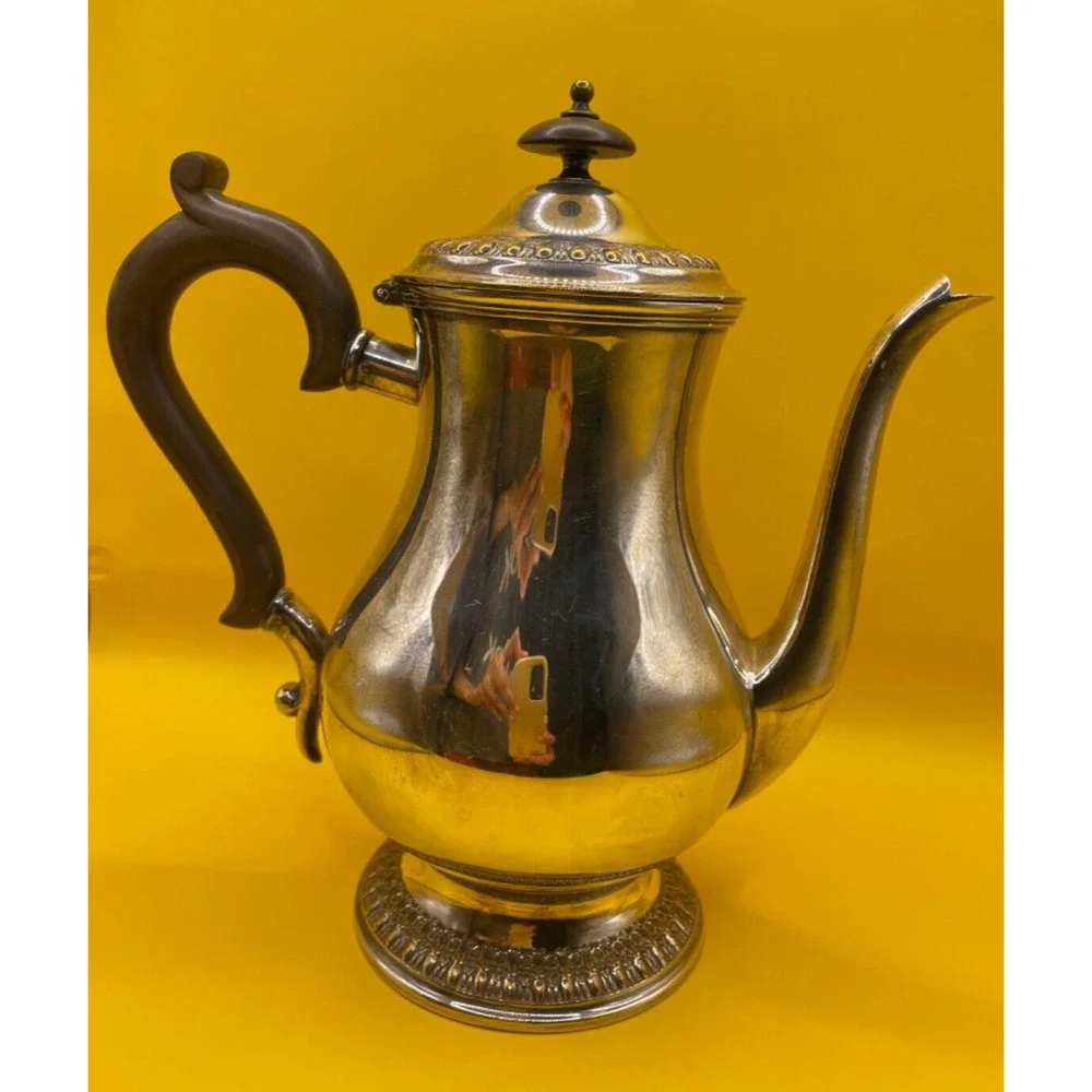 Vintage Wilcox Silver Soldered Teapot 8.5 